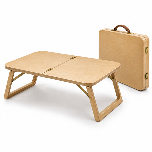 Briefcase-Style Folding Wood Lap Table