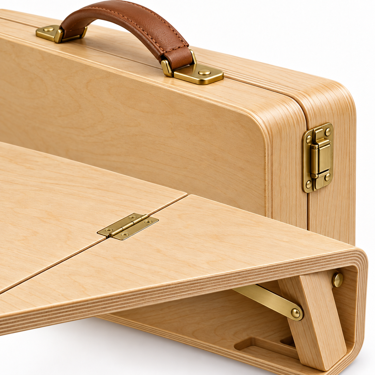 Briefcase-Style Folding Wood Lap Table