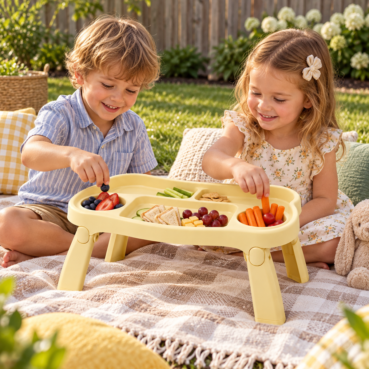 Kids' Spill-Proof Divided Tray Table