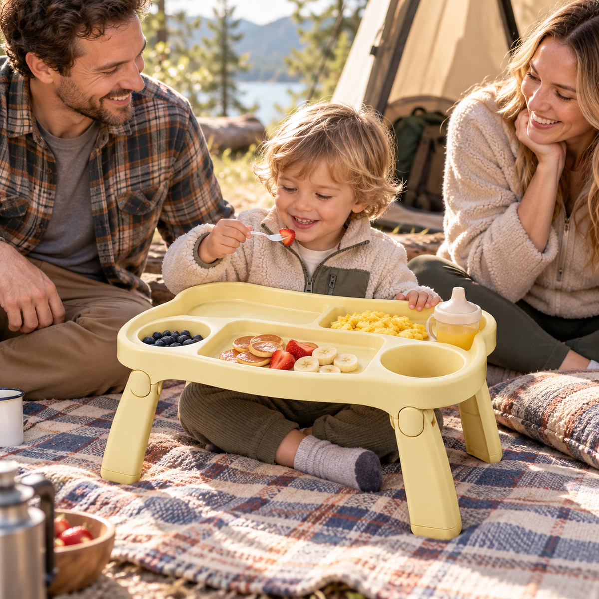 Kids' Spill-Proof Divided Tray Table